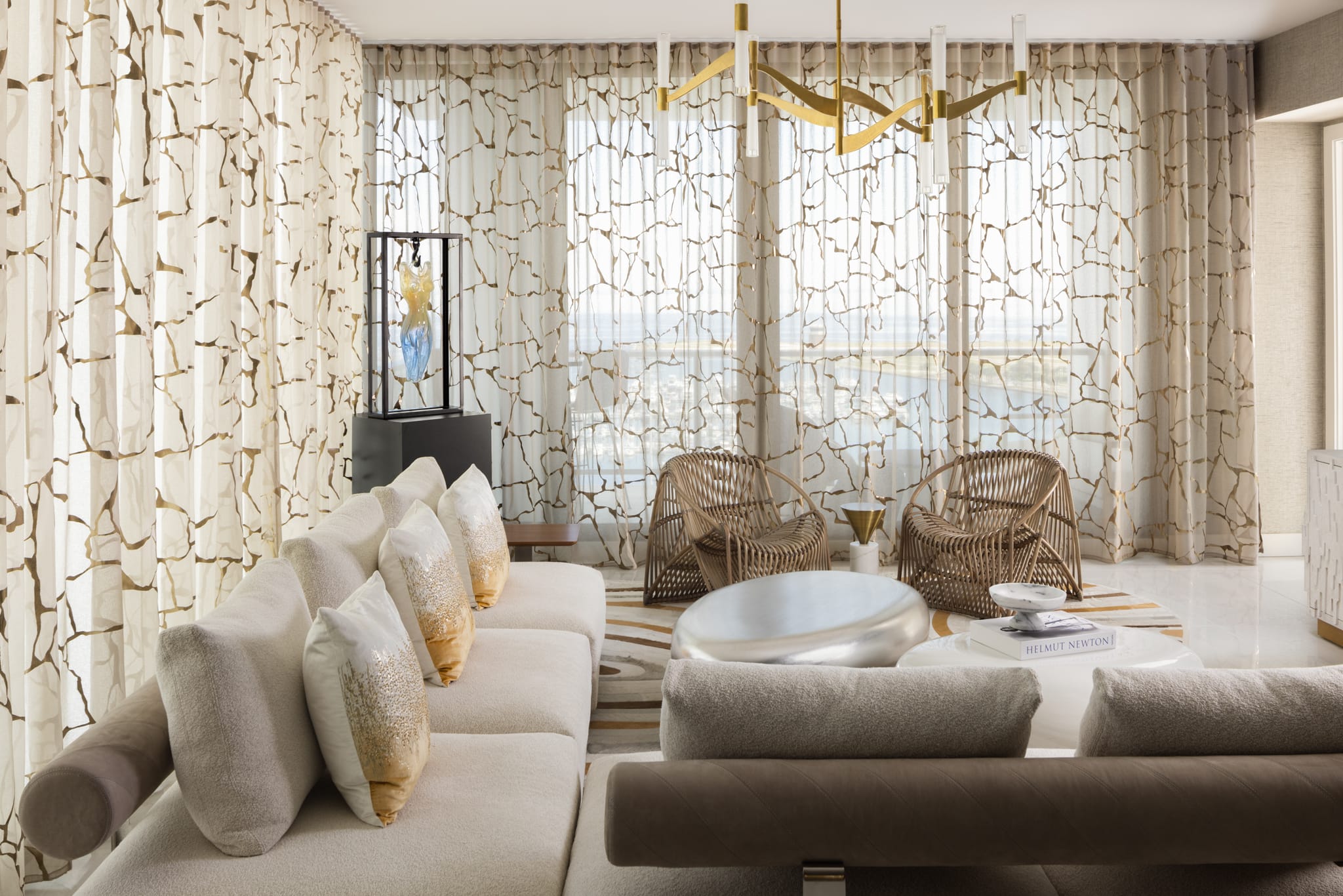 Opulent Living Rooms: Curated Texture